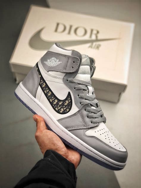 nike air jordan grey dior|jordan 1 high Dior stockx.